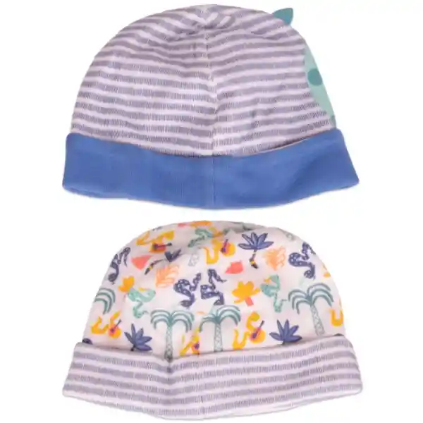 Set Gorro Bebé Niño Multicolor Pillín Talla 9 M