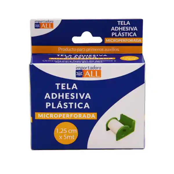 All Tela Adhesiva Plástica Microperforada 1.25 cm x 5 m