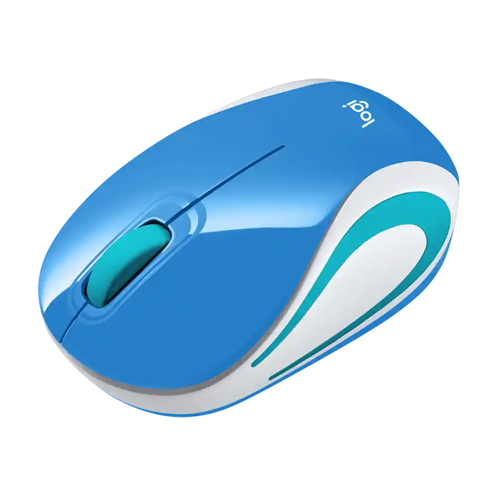 Logitech Mouse Wireless Mini Refresh Azul M187