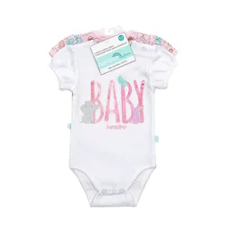 Body Manga Corta Bambino Niña - Mariposas - 3-6 Meses