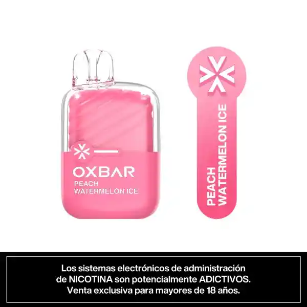 Oxbar Vapeador Mini Sandía Durazno Ice 2200 Puffs 4.5%
