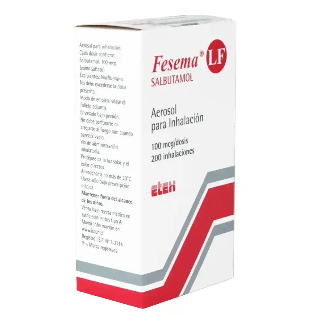 Fesema LF Salbutamol (100 mcg) Broncodilatador