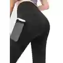 Calzas Con Bolsillo de Malla Negro Talla XXL Samia