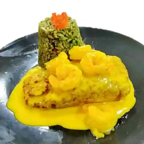 Salmon en costra de sesamo