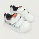 Zapatillas Urbana Disney Mickey Niño Blanco Talla 22 Opaline