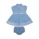 Vestido Bebe Niña Celeste Pillín 12 M