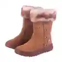 Botas Niña Café Talla 34 Pillin