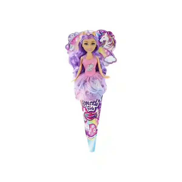 Preunic Muñeca Cono Sparkle Girlz Unicornio