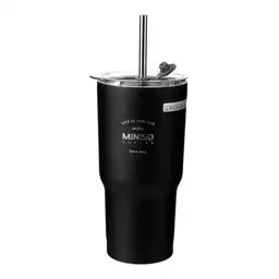 Miniso Botella Térmica de Acero Inoxidable Negro