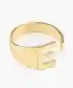 Lounge Anillo Ajustable Letra E Dorado