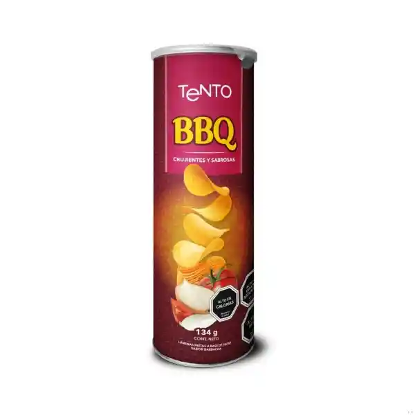 Tento Snack Lámina Frita Sabor Bbq