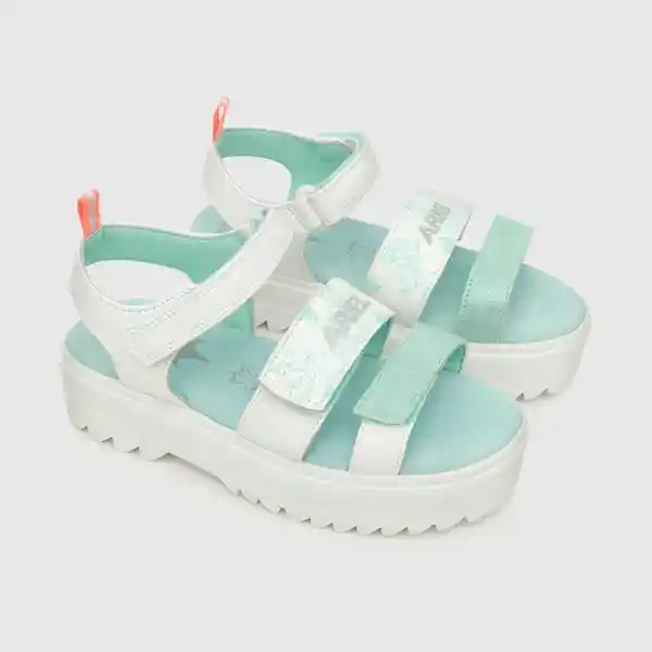 Sandalias Disney Doble Ajuste Blanco Invierno/Azul 36 Colloky