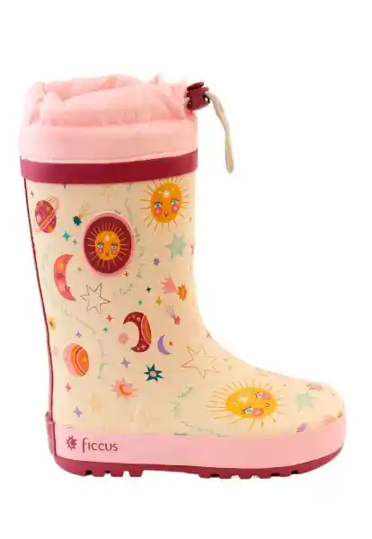 Botas de Agua W24 Niña Rosado 36 918 Ficcus