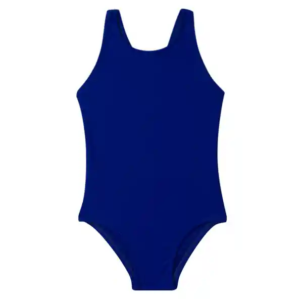 Traje de Baño Deportivo de Niña Azul Talla 6 Samia