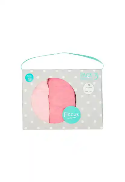 Pack de Pantaleta Liso Kids Niña Colores Talla 10 - 651