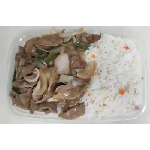 Colación Arroz con Carne Mongoliano