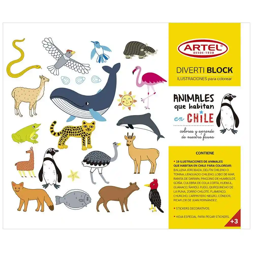 Artel Divertiblock Animales Chilenos