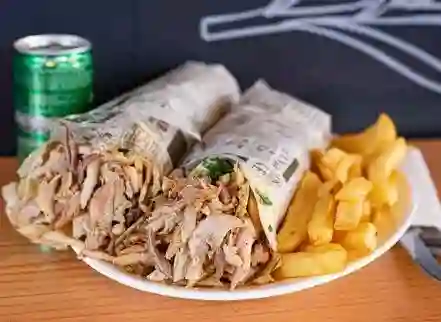 Combo de Dos Shawarmas de Pollo
