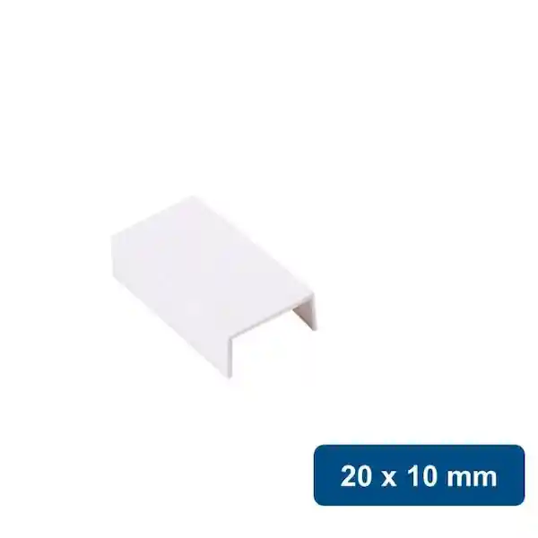 Copla Para Canaleta Pvc 20 x 10 mm