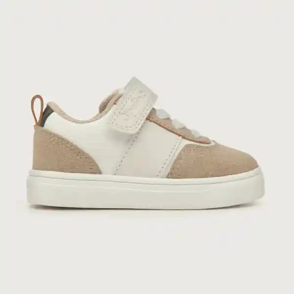 Zapatillas Urbana Velcro Elástico Niño Beige Talla 28 Opaline