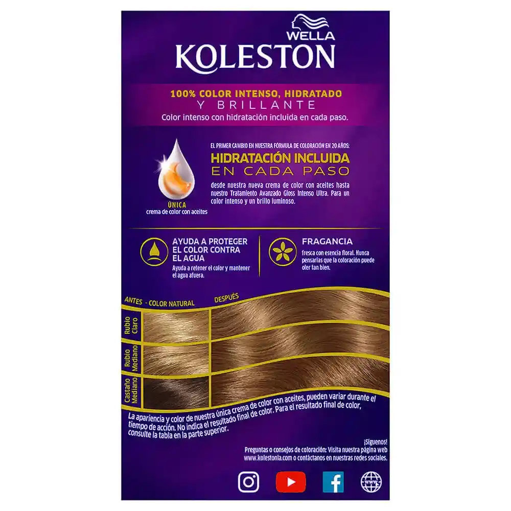 Koleston Wellacrema Color Permanente Tono 777 Marron Armonia