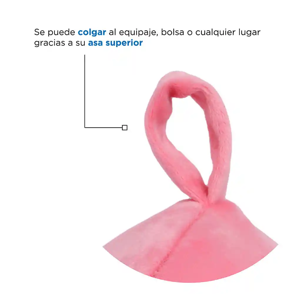 Miniso Almohada Para Viaje Con Memory Foam Rosa 30*30*9cm