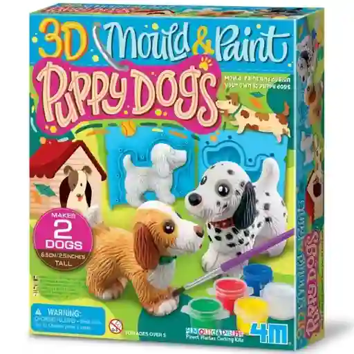 Puppy Dogs Juguete Moldea Pinta Cachorros 3D