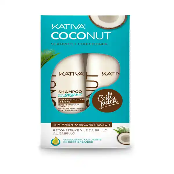 Kativa Estuche Coconut Shampoo + Acondicionador