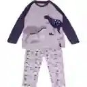 Set Pijama Niño Gris Talla 4 A Pillín