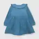 Vestido de Bebé Niña de Mezclilla Light Denim Talla 9/12M Colloky