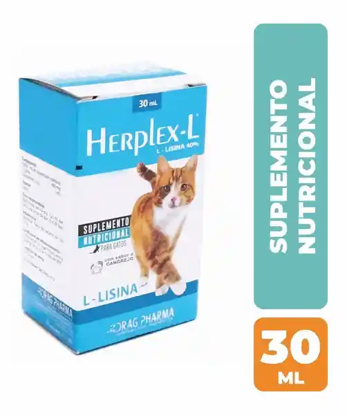 Herplex-L Suplemento Nutricional Para Gato Altamente Palatable