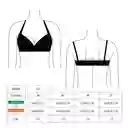 Bikini Copa C-D Blanda Negro Talla 46 Samia