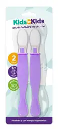 Kids For Kids Set de Cucharas Silicona