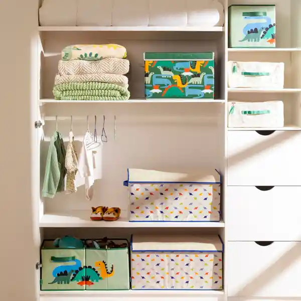 Baúl Organizador de Tela Con Divisiones 60 x 30 x 30 cm