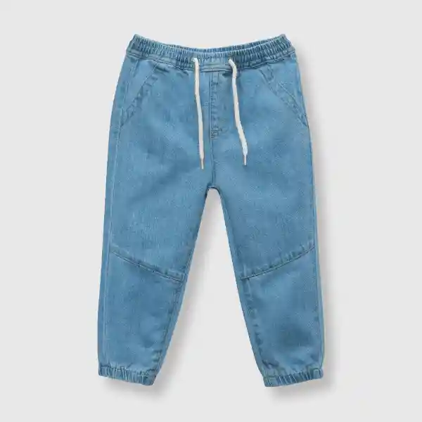 Jean Ancho Lightde Bebé Niño Light Denim Talla 9/12M Colloky