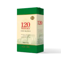 120 Heroes Vino Blanco 500 cc