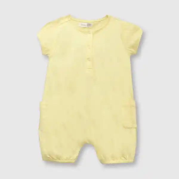 Entero Relajado de Bebé Niña Amarillo Talla 36M Colloky