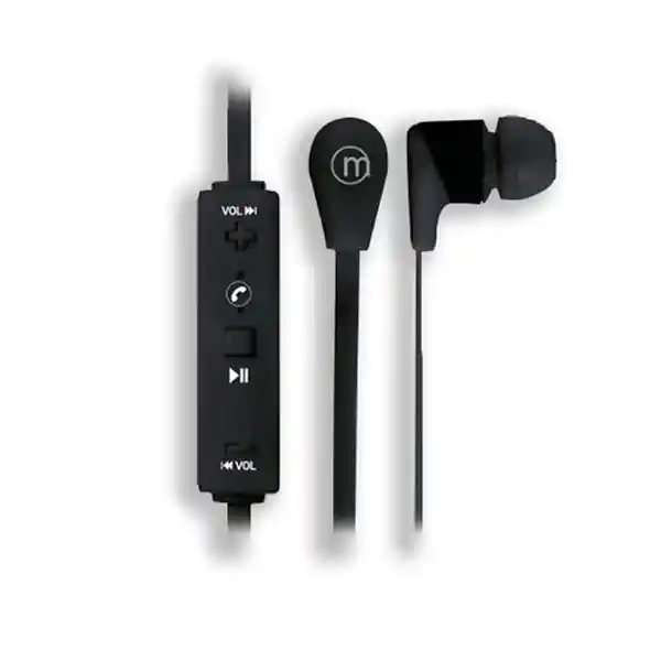 Microlab Audífonos in Ear Bluetooth Flat Negro 7072