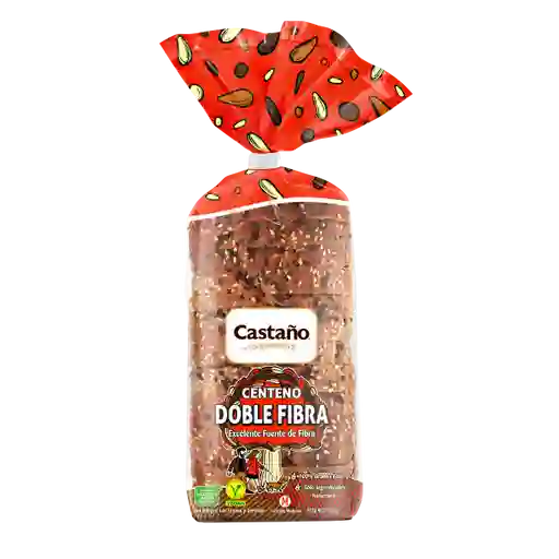 Castaño Pan Molde Centeno Doble Fibra
