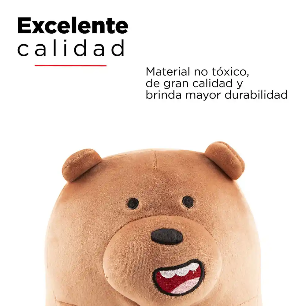 Peluche Grizzly Lovely Sentado 30 cm We Bare Bears Miniso