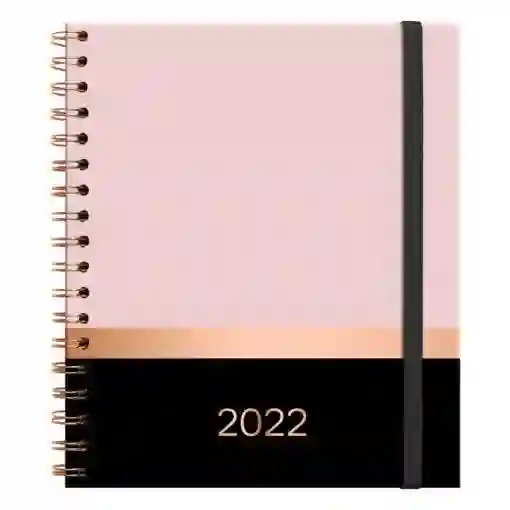 Agenda Rosa Cuaderno Diaria Espiral