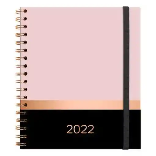 Agenda Rosa Cuaderno Diaria Espiral