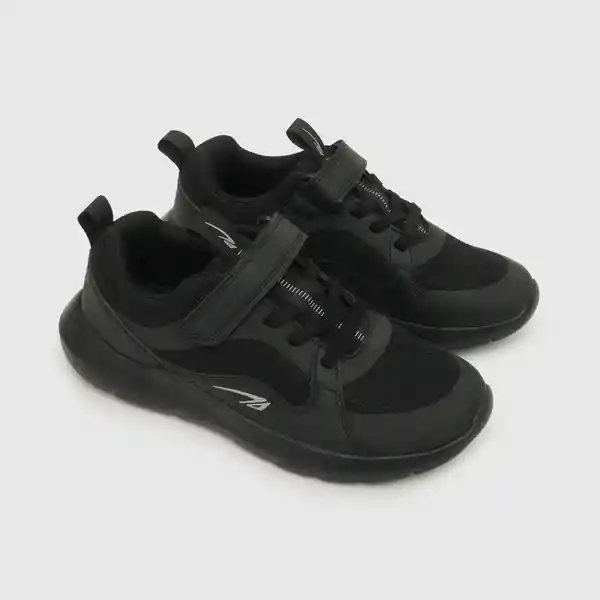 Zapatillas Para Niño Básica Escolar Negra Talla 33 Colloky