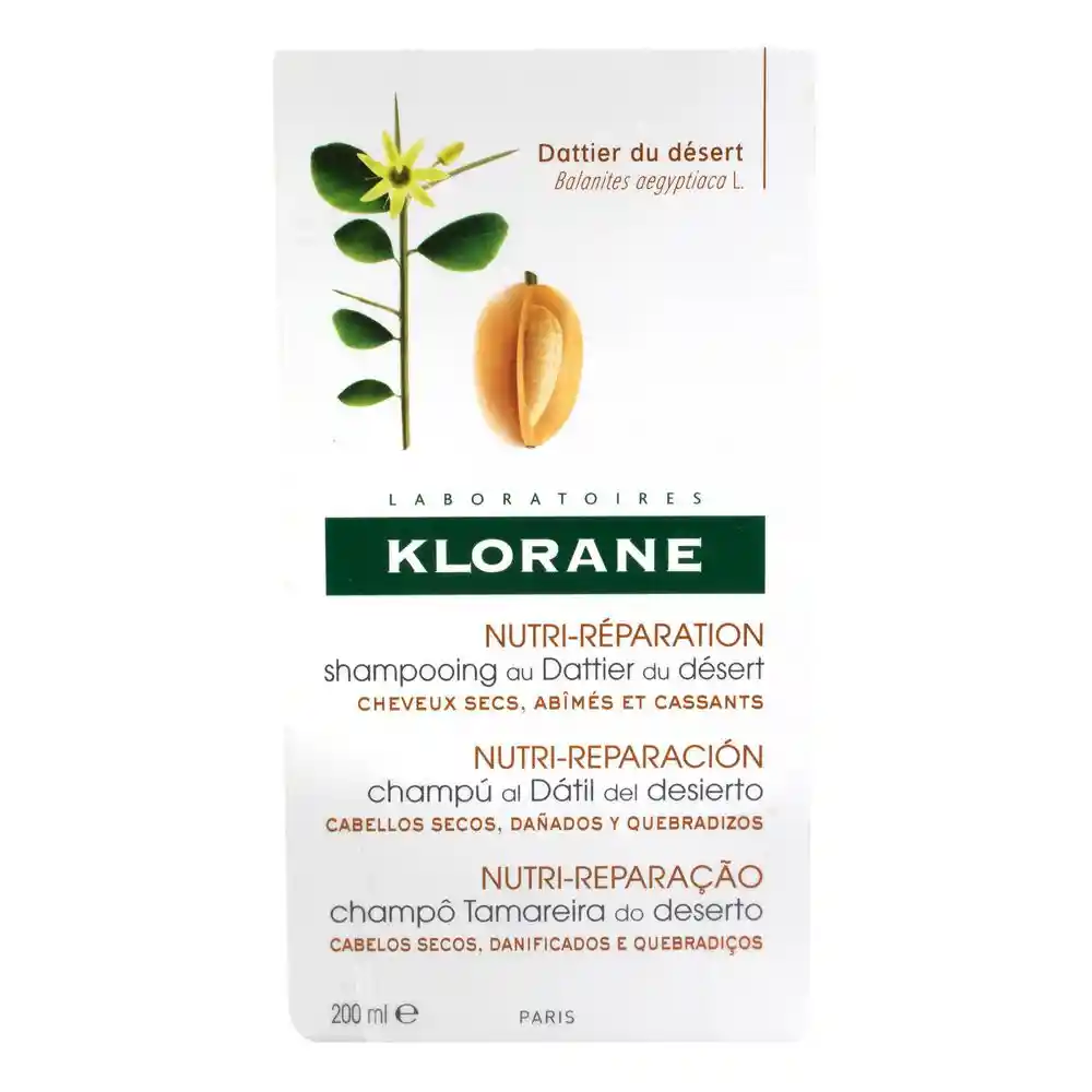 Klorane: Shampoo De Dátil, Cabellos Dañados