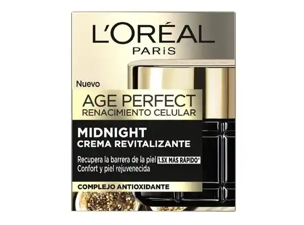 LOréal Crema de Noche Antiarrugas Age Perfect Renacimiento