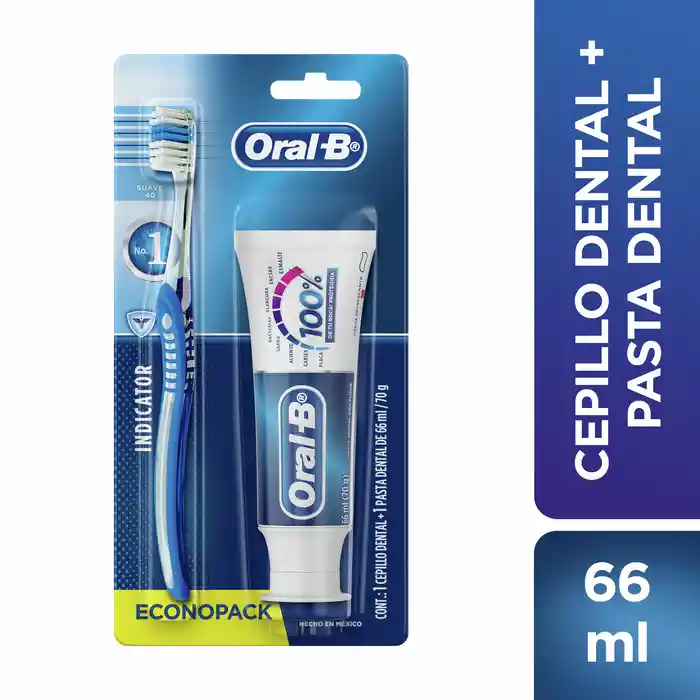 Oral-B Kit Pro Salud Indicator Suave Cepillo de Dientes + Pasta Dental