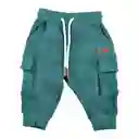 Pantalón Buzo Bebé Niño Verde Talla 18 M Pillin