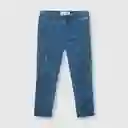 Jegging de Bebé Niña Elasticado Light Denim Talla 6/9M Colloky