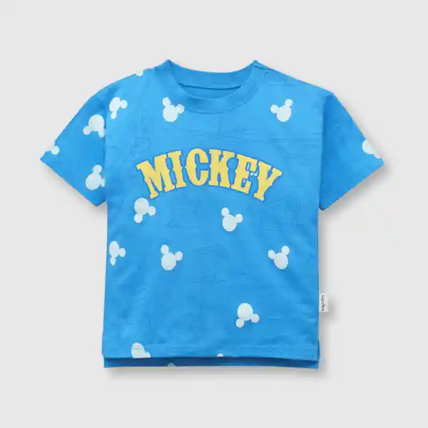 Polera Mickey de Bebé Niño Azulino Talla 36M Colloky