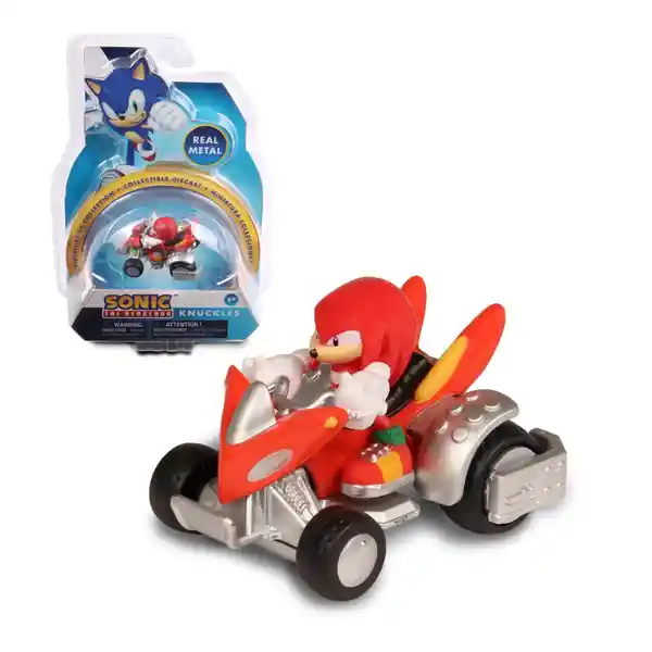 Sonic Auto Metálico Knuckles 8 cm